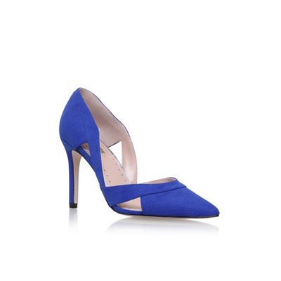 Blue 'Ceile' high heel court shoes